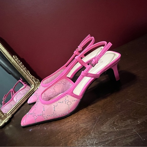 Call It Spring Fuchsia Slingback Heels - Picture 4 of 5